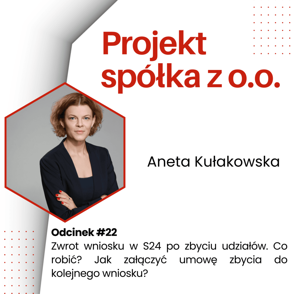 Zwrot wniosku w S24 po zbyciu udziałów