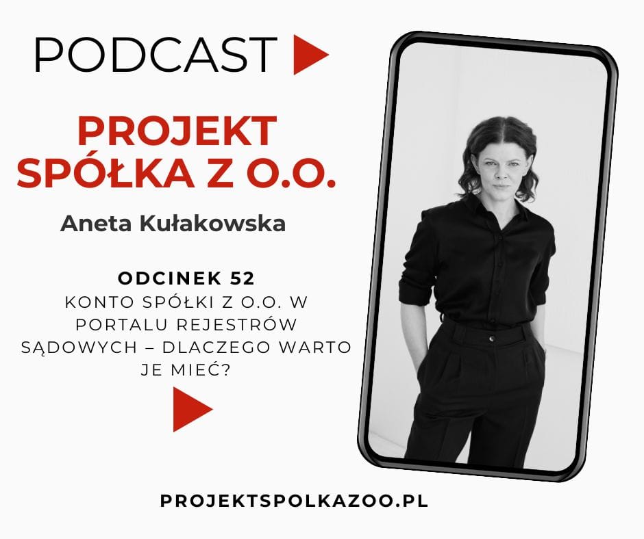 Konto spółki z o.o. w Portalu Rejestrów Sądowych